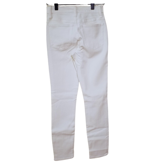 J.Crew 9” Toothpick Mid Rise Stretch Jeans | White Wash | Size 24 | NWT - Picture 3 of 10